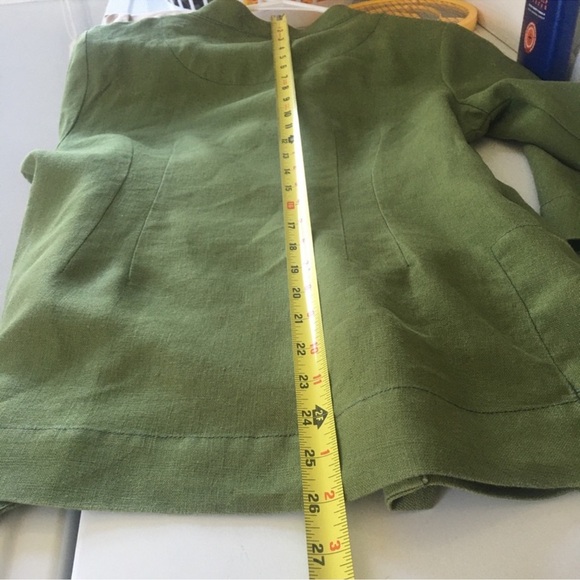 🛍️ Soft surroundings 100% Linen Stylish wrap jacket with 3/4 sleeve Size PXS - Picture 7 of 12